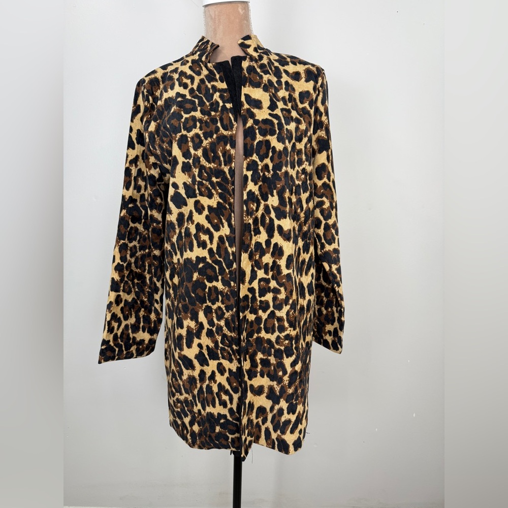 Chic Leopard Print Teddy Jacket for Women